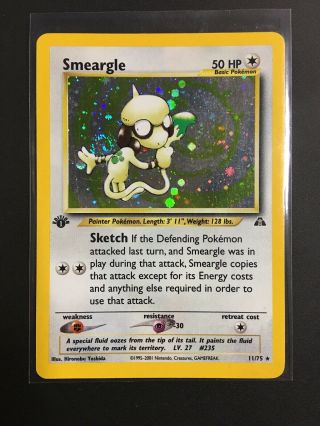 Pokémon Tcg - Smeargle 1st Edition - Neo Discovery 11/75 - Holo Ultra Rare