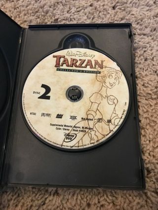 Tarzan (DVD,  2000,  2 - Disc Set) RARE WALT DISNEY DVD COLLECTORS EDITION 4