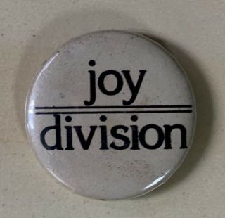 Joy Division - Rare Early 1978/79 Button Badge - Ian Curtis - Factory