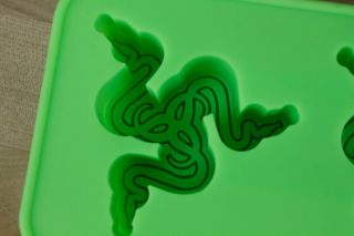 Razer Silicon Ice Tray Logo mark Green Limited Edition RARE 3