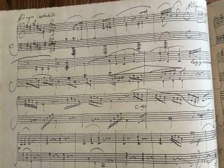 Beethoven Piano Sonata Op 78,  Facsimile of Autograph Manuscript.  RARE From 1923 4