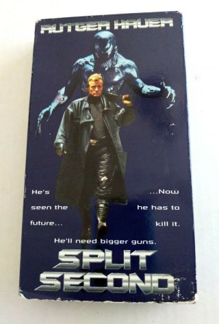 Split Second (vhs,  1992) Rare,  Rutger Hauer,  Action Hbo Home Video