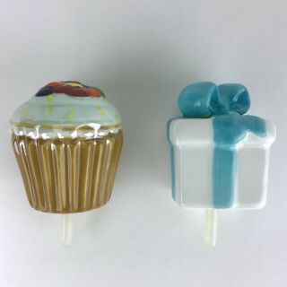 Nora Fleming Retired & Rare Cupcake Sprinkles Mini & Blue Present