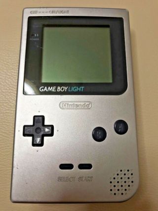 Gameboy Light Body Color Silver Rare Nintendo Japan