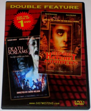 Death Screams Dvd 1982 Rare Slasher Cult Horror Slim Case With Double Feature