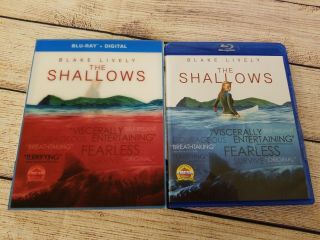 The Shallows (blu - Ray Disc,  No Digital,  2016) W/ Oop Rare Lenticular Slipcover