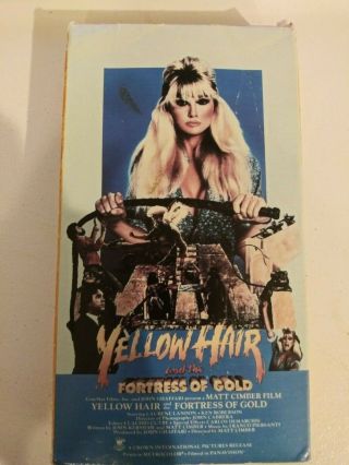Yellow Hair And The Fortress Of Gold - (vhs,  1985) Rare
