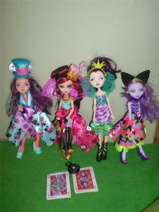 Ever After Doll Way To Wonderland Kitty Cheshire Madeline Lizzy Raven Rare