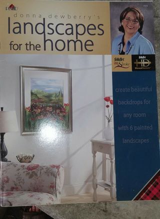 Rare - Donna Dewberry - Landscapes For The Home - All Instructions And Worksheets