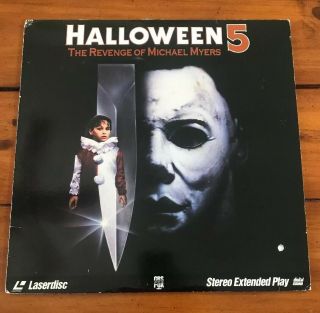Halloween 5: The Revenge Of Michael Myers 1990 Laserdisc Ld Rare