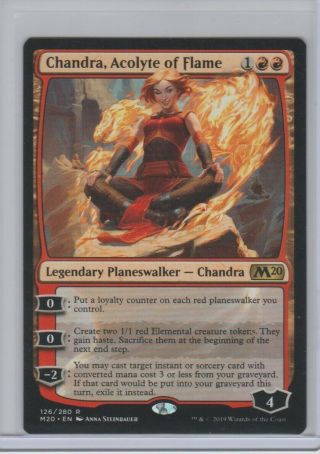 Magic The Gathering Core 2020 Chandra Acolyte Of Flame Rare 126/280 Np/nm