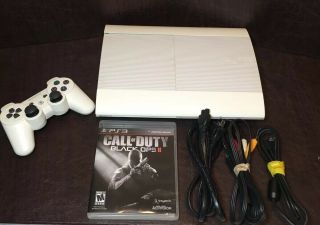 Sony Playstation 3 Slim 500gb Console Cech - 4001c White Ps3 Rare