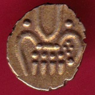 Ancient - South Indian - Gold Fanam - Rare Coin Au17