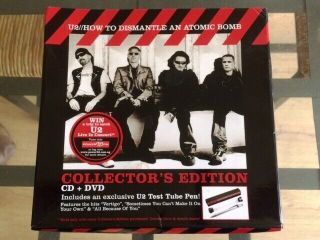 U2: HTDAAB - Mega Rare Collector ' s Edition Promo Test Tube Pen,  CD & DVD Box Set 3