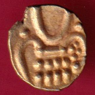 Ancient - South Indian - Gold Fanam - Rare Coin Au16