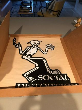 1990 Social Distortion Rare Cardboard In - Store Promo Piece.