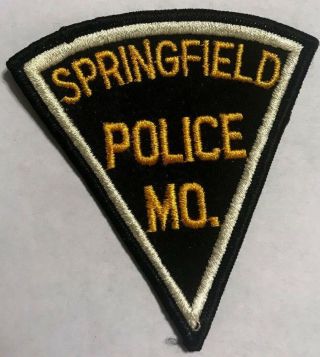 Vintage " Springfield Mo Police " Patch Mo Missouri Law Enforcement Officer Rare