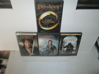 Hobbit 1 2 3 / Lord Of The Rings 1 2 3 Rare Dvd Set (7 Disc) Elijah Wood