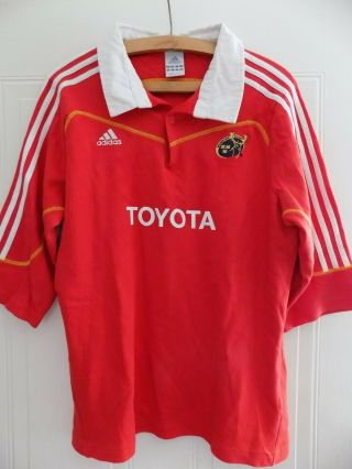 Rare Vintage Adidas Munster Rugby Union Retro Jersey Shirt Top Xl Red Home Irish