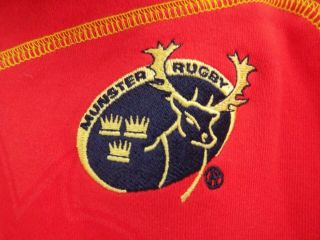 RARE Vintage Adidas Munster Rugby Union Retro Jersey Shirt Top XL Red Home Irish 3