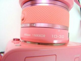 Nikon 1 J1 DSLR Camera w/ Lenses - Rare Pink 100 AUTHENTIC 5