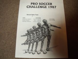 Rare Brevard Select Team V Norwich City Friendly 30th May 1987 @ Florida Usa