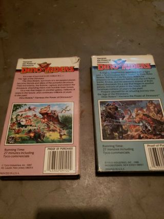 RARE Dino - Riders VHS Volume 1 And 2 2