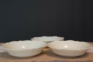 Rare? Macbeth - Evans " American Sweetheart " Cremax (ivory) Cereal Bowls (set Of 3)