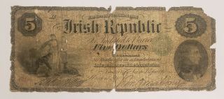 Ireland 5 Dollars 1866 Banknote Rare