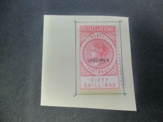 South Australia Stamps: 15/ - Specimen 1882 - 1887 Specimen - Rare (d417