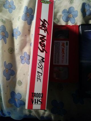 Surf Nazis Must Die Big Box Vhs Troma Only 250 Made rare oop hard to find horror 3
