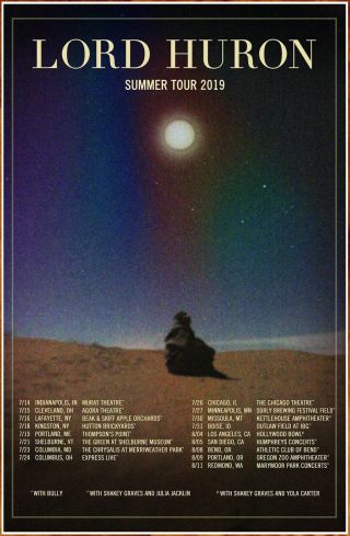 Lord Huron Summer Tour 2019 Ltd Ed Rare Poster,  Indie Alt Rock Poster