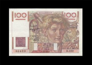1949 Banque De France 100 Francs Rare ( (ef))