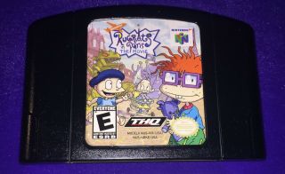 (g57) Rare Collectible Classic Vintage Nintendo 64 N64 Rugrats In Paris The Movie