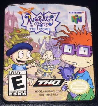 (G57) RARE COLLECTIBLE CLASSIC VINTAGE NINTENDO 64 N64 RUGRATS IN PARIS THE MOVIE 5