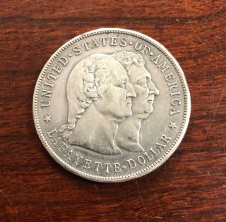 1900 $1 Lafayette Silver Dollar Commemorative Coin Early U.  S.  Rare Coin