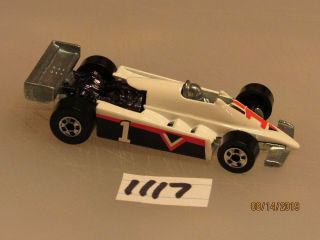 (1117) Hot Wheels Rare Bw Turbo Streak Black And White Vhs Car