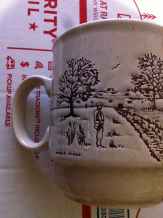 Rare - Vintage Farm Life Scene Porcelain mug - Kiln Craft - Staffordshire,  England 5