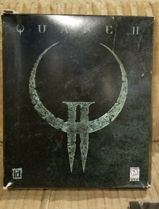 Rare - Quake Ii 2 Pc Big Box Video Game.  Complete Cib.