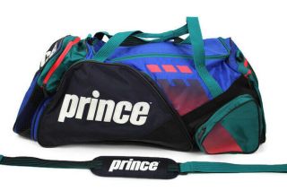Vintage Prince Duffel Tennis Bag 1980s Rare Large Giant Day Glow Color Block