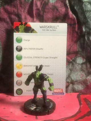 Warskrull 058 Heroclix Marvel Mutations & Monsters Rare