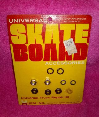Rare 1970s Vintage Skateboard Accessories Upm Truck Kit G & S Alva Irwindale Ca
