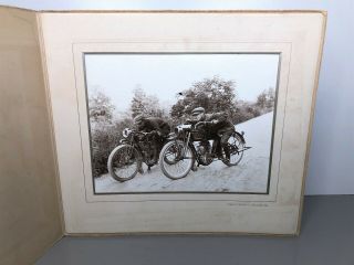 Rare Antique Large 10 " X12 " Thor & Indian Motorcycle Photograph Old M/c Biker