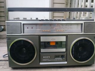 Rare Sony Cfs - 65s F Boombox Ghettoblaster Radio Cassette Deck Retro