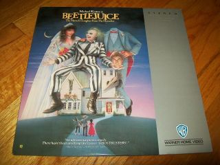 Beetlejuice Laserdisc Ld Very Rare Michael Keaton Stars