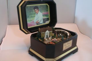 ELVIS PRESLEY rare Graceland Music Box by Ardleigh Elliott Love Me Tender 2