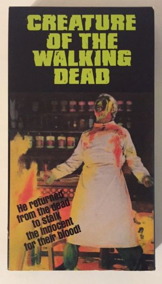 Creature Of The Walking Dead Rare & Oop Horror Movie Goodtimes Home Video Vhs