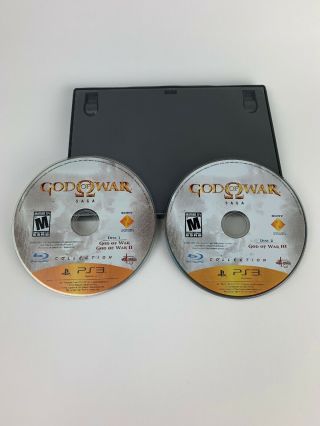 Ps3 God Of War 2 And 3 Saga 2 Disc Set Rare Playstation 3 Games