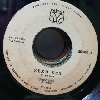 Grupo Bota Sexo Sex Very Rare Latin Funk Colombia 20 Listen
