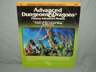 Ad&d 1st Edition Module - I2 Tomb Of The Lizard King (rare And Hard To Find)